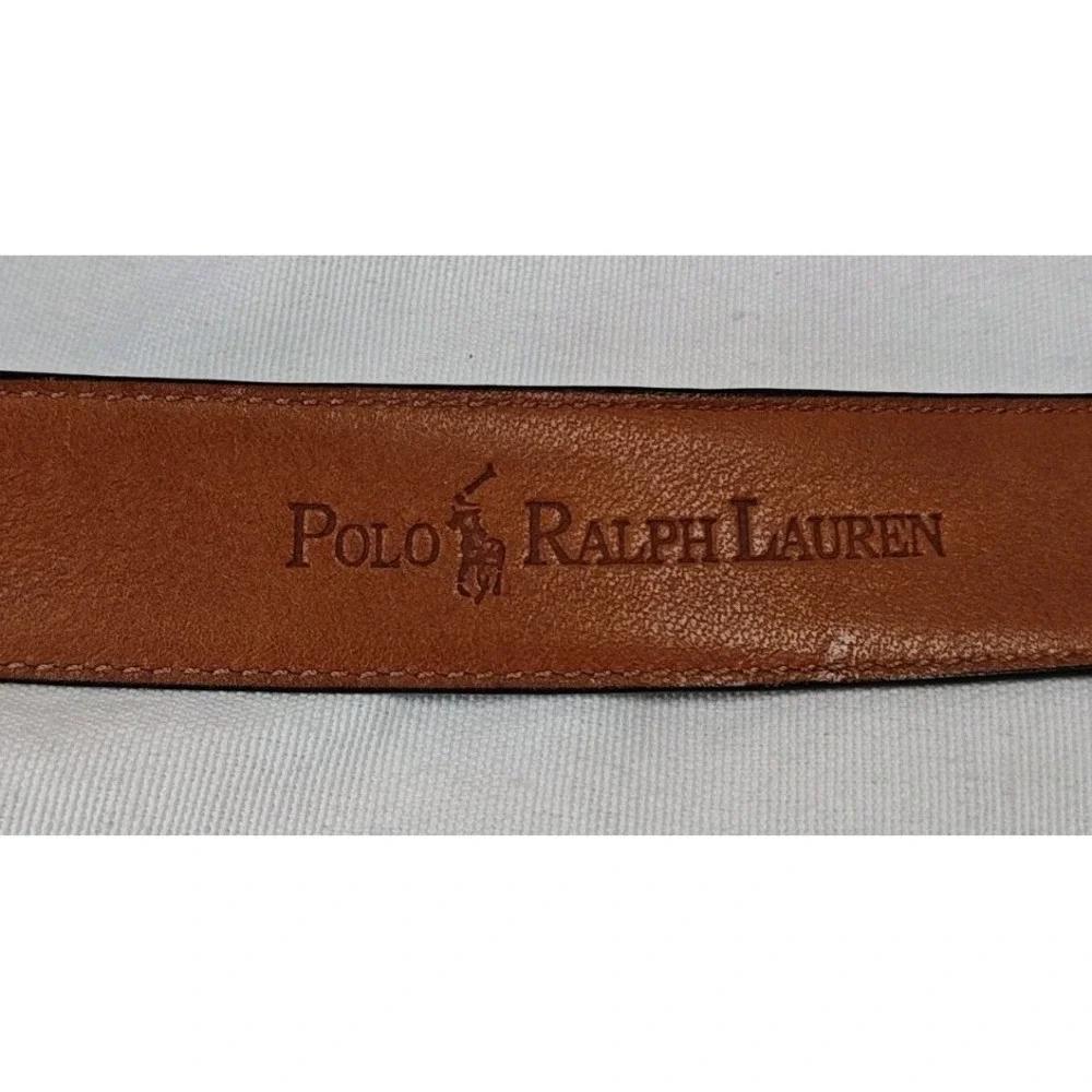 Polo Ralph Lauren‎ Men's Italian Saddle Leather Black Dress work Belt Size 36/90